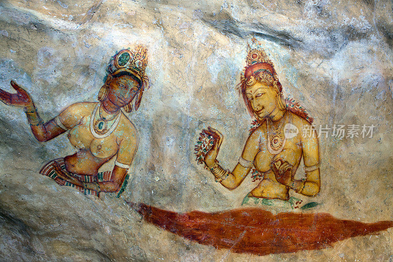 斯里兰卡的Sigiriya fresco